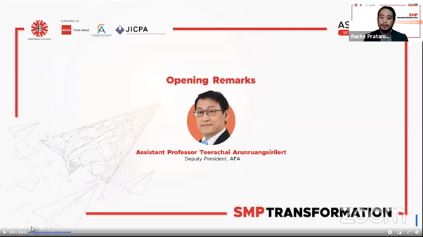 ขอเชิญรับชม Webinar On SMP Transformation การปรับตัวสู่ยุคดิจิทัลของสำนักงานบัญชีขนาดกลางและขนาดเล็กในอาเซียน