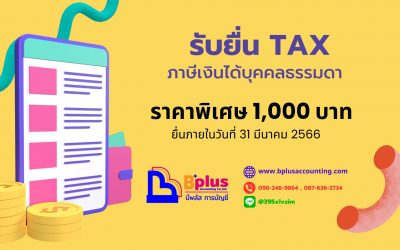 รับยื่น TAX ภาษีเงินได้บุคคลธรรมดา